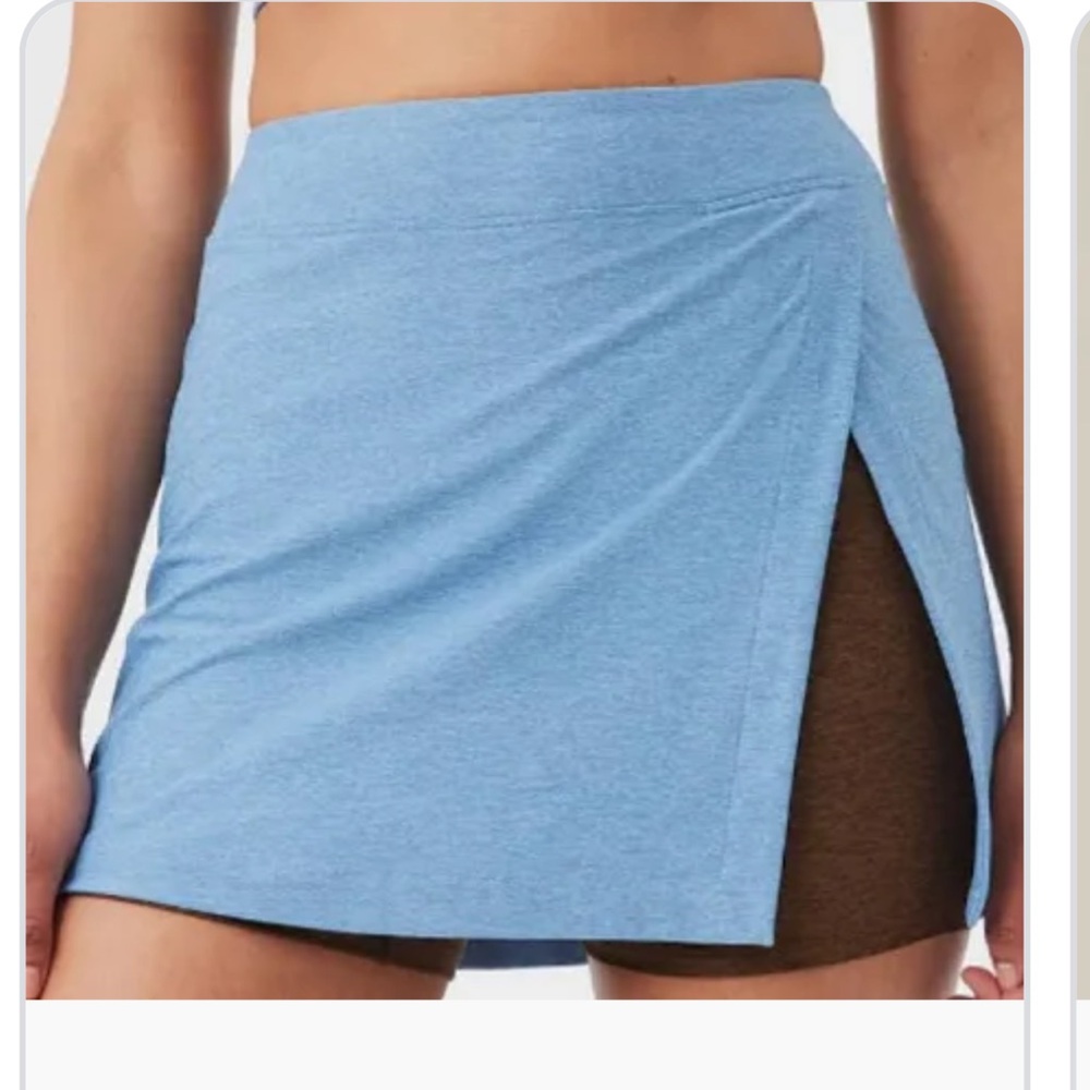 Blue and brown Outdoor Voices Court Skort